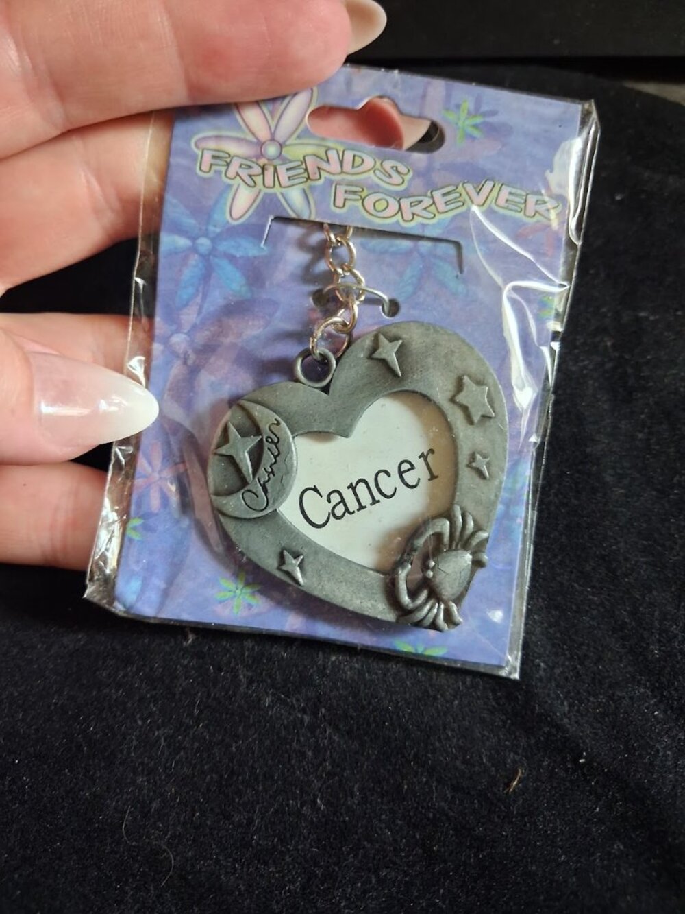 Cancer Astrology Picture Frame keychain